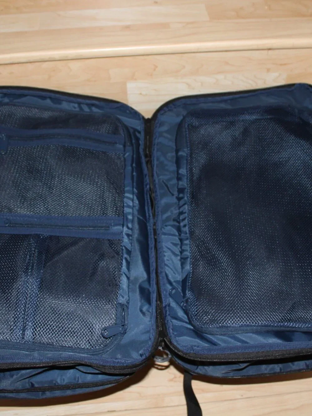 Duchamp Blue Expandable Travel Backpack Suitcase NWT